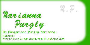 marianna purgly business card